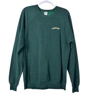 Jameson Forest Green Crewneck Sweater for Men XL Unisex Warm Vintage Comfy Soft